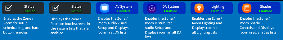 The HAdmin System Status Header